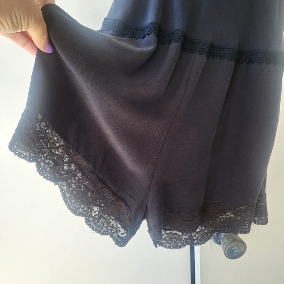 Fendi Black Garment with Lace Detail